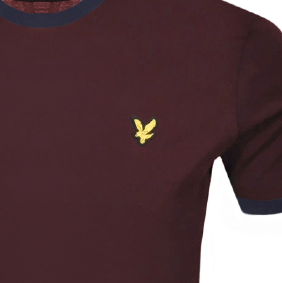 Alternative Image for ProductLyle And Scott Crew Neck T Shirt Burgundy3